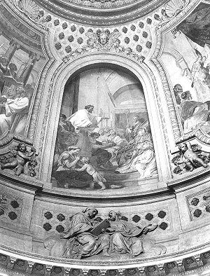 Agostino predica davanti a Valerio, tela nella chiesa aux Invalides a Parigi