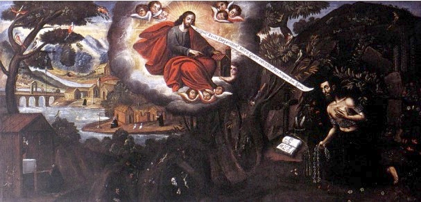 Agostino è invitato dal Cristo a lasciare la penitenza per darsi alla apologetica