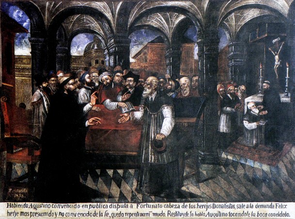 Agostino disputa con Felice manicheo