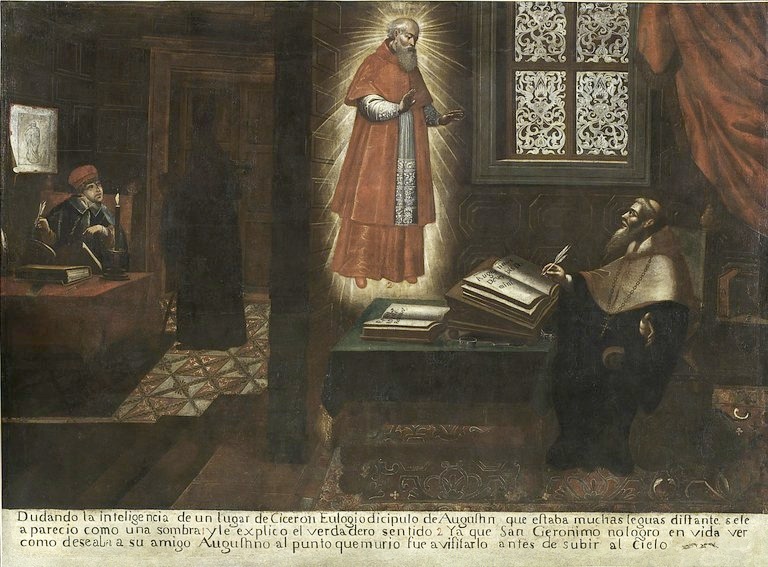 Apparizione di Agostino a Eulogio e di Gerolamo ad Agostino