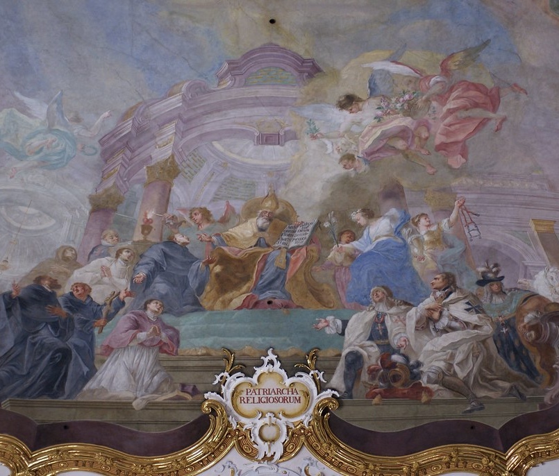 Agostino e la sua posterità spirituale: affresco di Enderle nella chiesa agostiniana di Magonza