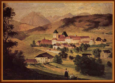 L'Abbazia agostiniana di Novacella, Tavola ad olio (1700 circa)