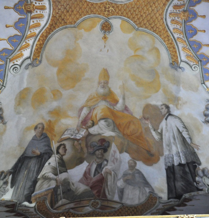 La sua posterità spirituale: affresco di Johann Zick a Schussenried