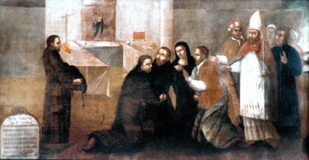 Agostino indossa la tonaca monacale