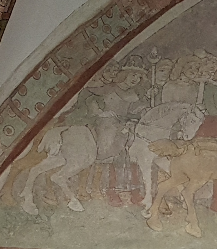 Traslazione delle reliquie: particolare del re Liutprando