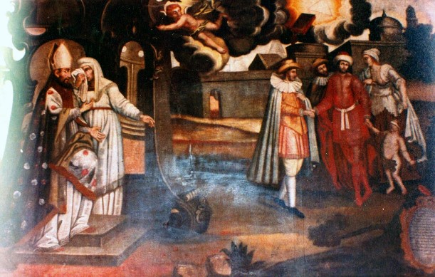 Monica consolata da un vescovo preoccupata per i costumi libertini di Agostino