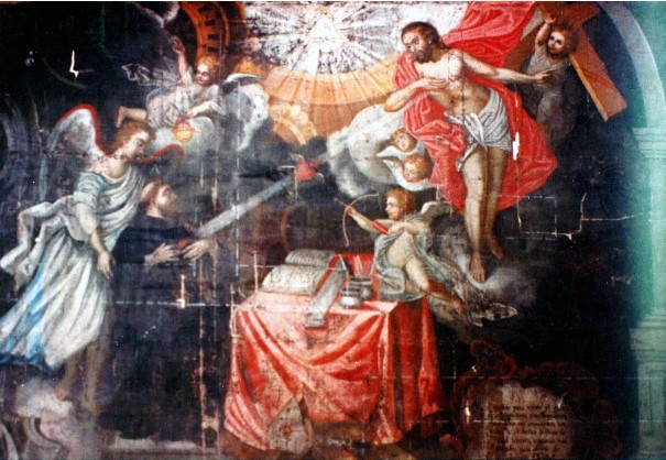 Agostino colpito dall'amore di Cristo