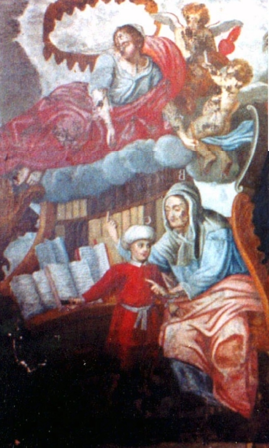Agostino apprende da sua madre il nome di Gesù
