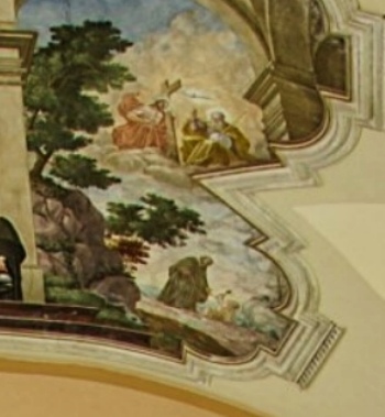 Agostino e il bambino sulla spiaggia