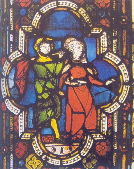 Agostino condotto a scuola dalla madre Monica