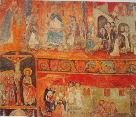 Il ciclo completo affrescato nella chiesa di S. Maria a Llu