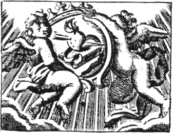 Agostino ai piedi della Croce, stemma dell'Ordine agostiniano nel 1581
