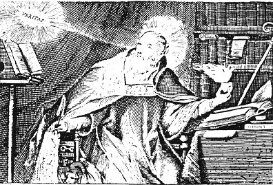 Agostino con il cuore fiammante, stemma dell'Ordine agostiniano nel 1789