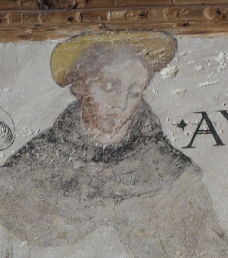 Agostino vescovo e Dottore della Chiesa: particolare del volto