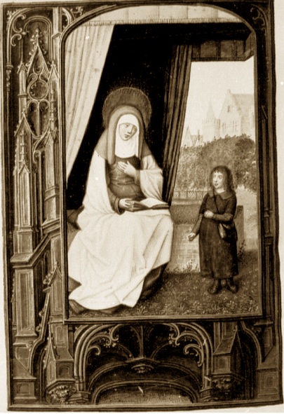 Santa Monica con il piccolo Agostino