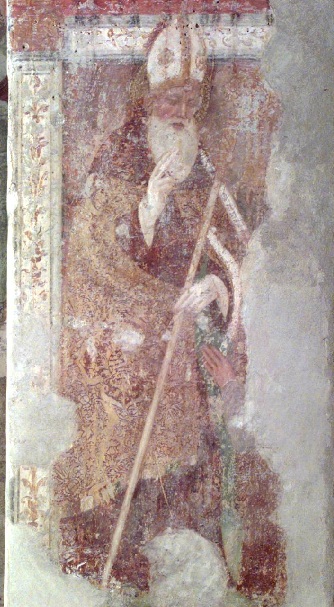 Agostino benedice un devoto di Antonio Boselli