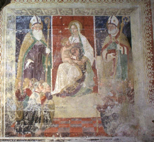 La Vergine fra Agostino ed Ambrogio di Antonio Boselli