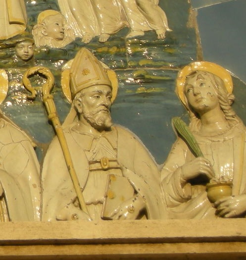 Particolare di sant'Agostino e Lucia