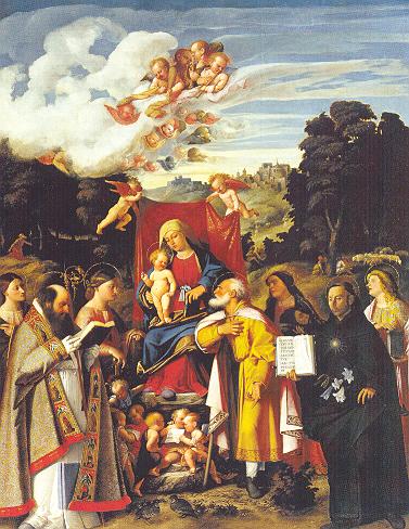 Madonna con il Bambino, Agostino e Santi