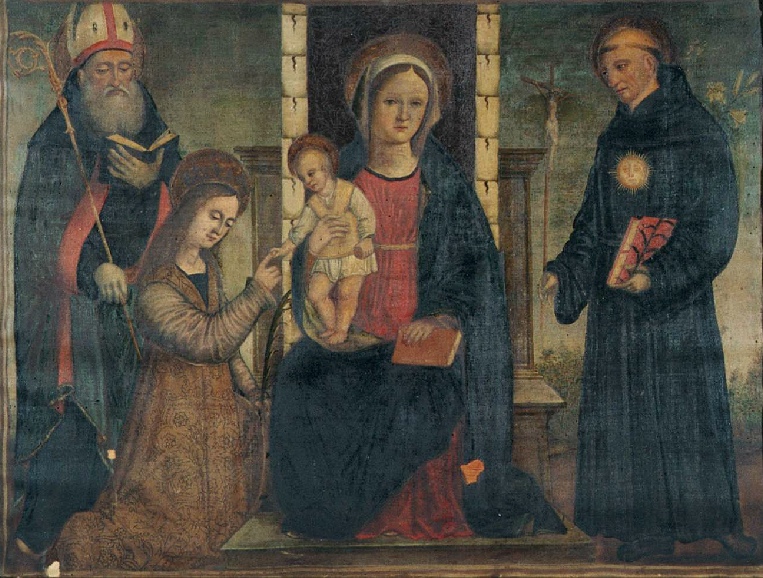 Nozze mistiche di Santa Caterina d'Alessandria, Sant'Agostino e San Nicola da Tolentino