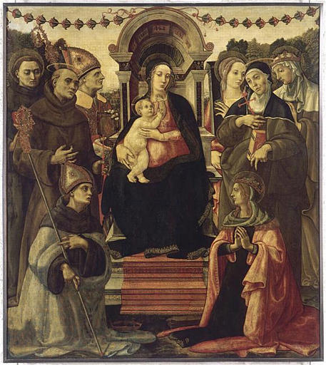 La Vergine e il Bambino in trono con Agostino e altri santi