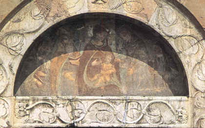 La Madonna con il Bambino, Agostino, Monica, san Nicola e Maddalena Albricci