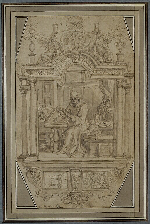 Agostino nel suo studio