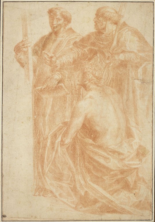 Agostino con i santi Domenico e Lorenzo