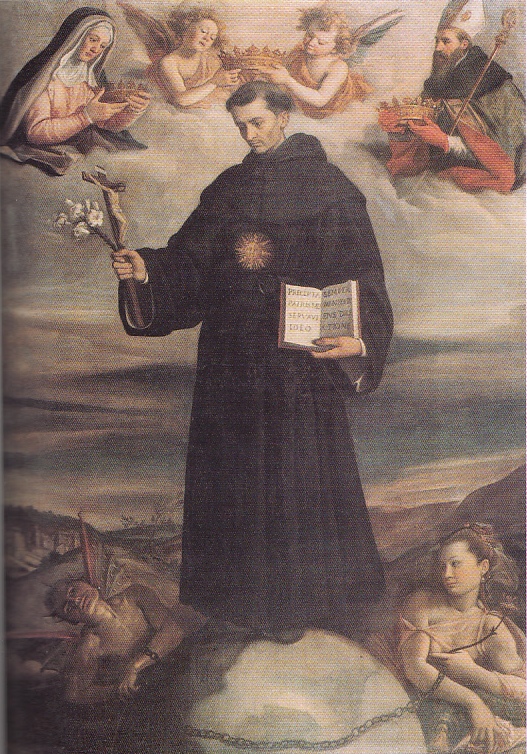 Gloria di san Nicola da Tolentino con la Vergine e sant'Agostino a Sansepolcro nel Civico Museo