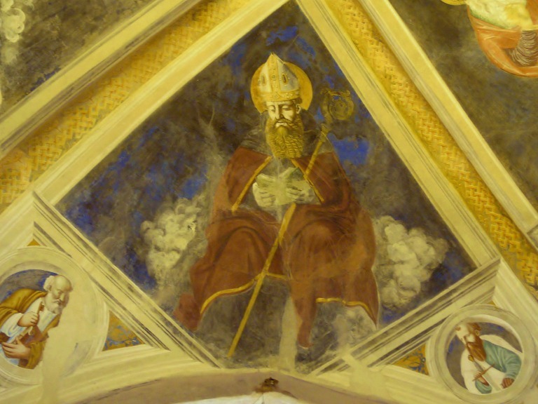 Agostino vescovo e Dottore della Chiesa nella chiesa di S. Giacomo a Ello, foto di Giussani Luigia