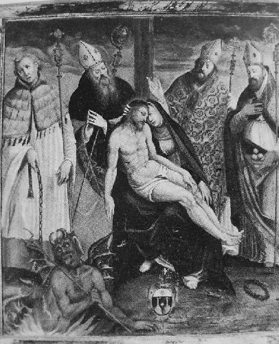 Pietà ai piedi della croce con santi di Gaudenzio Ferrari nel Seminario Maggiore di Aosta