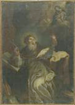 Sant'Agostino cardioforo nel suo studio