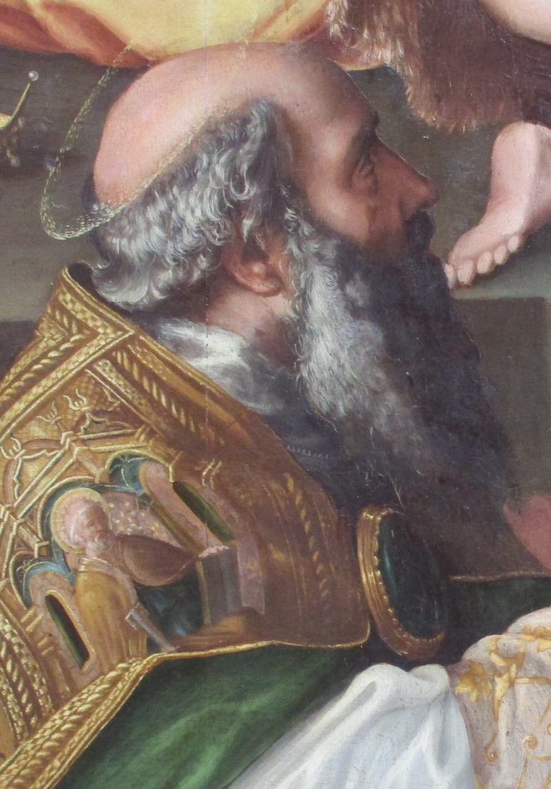 Particolare del volto di sant'Agostino