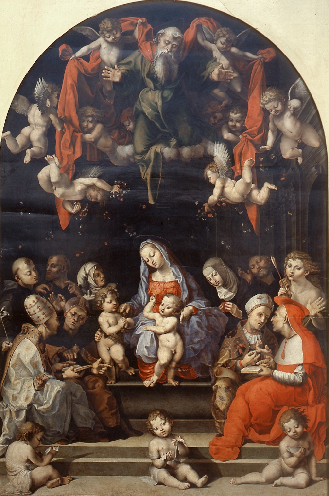 La disputa sulla Immacolata Concezione e i quattro Dottori della Chiesa di Girolamo Genga