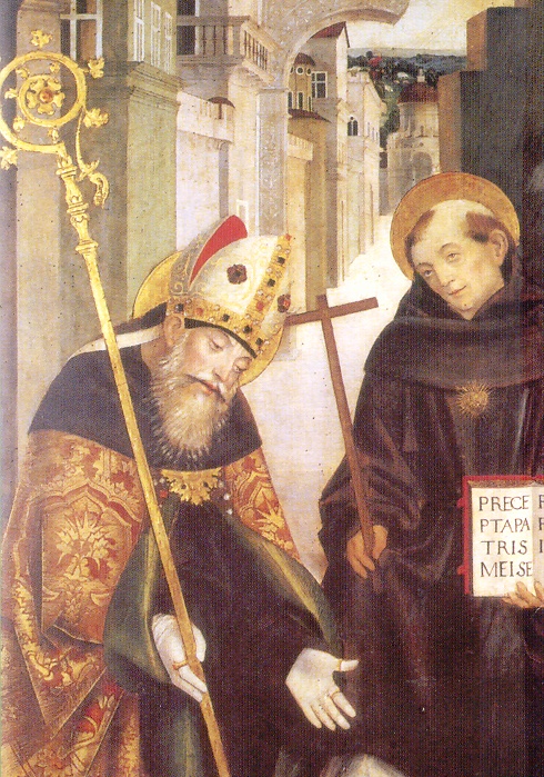 Sant'Agostino e san Nicola con la Sacra Famiglia