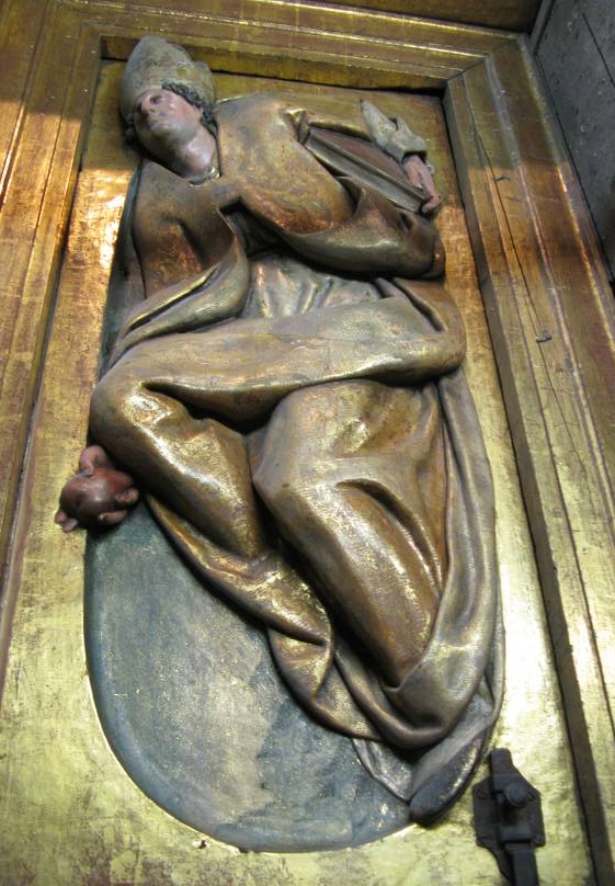 Agostino vescovo e Dottore della Chiesa nel Retablo di Pamplona