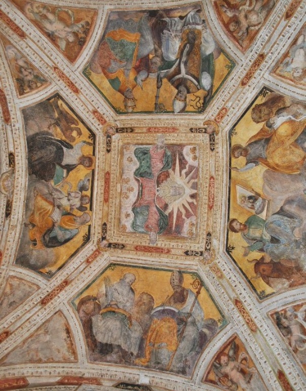 Padre Eterno, Evangelisti e Dottori nella volta a Lonate Pozzolo