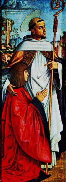 Sant'Agostino e un donatore