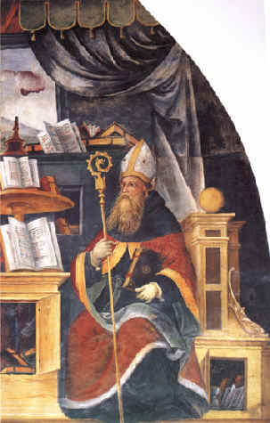 Sant'Agostino nel suo studio