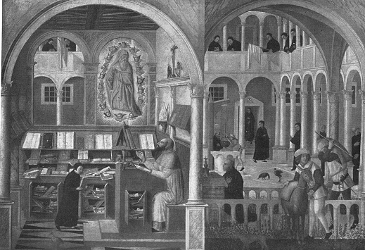 Girolamo appare ad Agostino