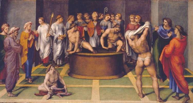 Agostino battezza i catecumeni di Girolamo Marchesi