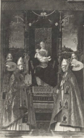 Madonna con Bambino in trono tra san Martino, sant'Agostino e angeli
