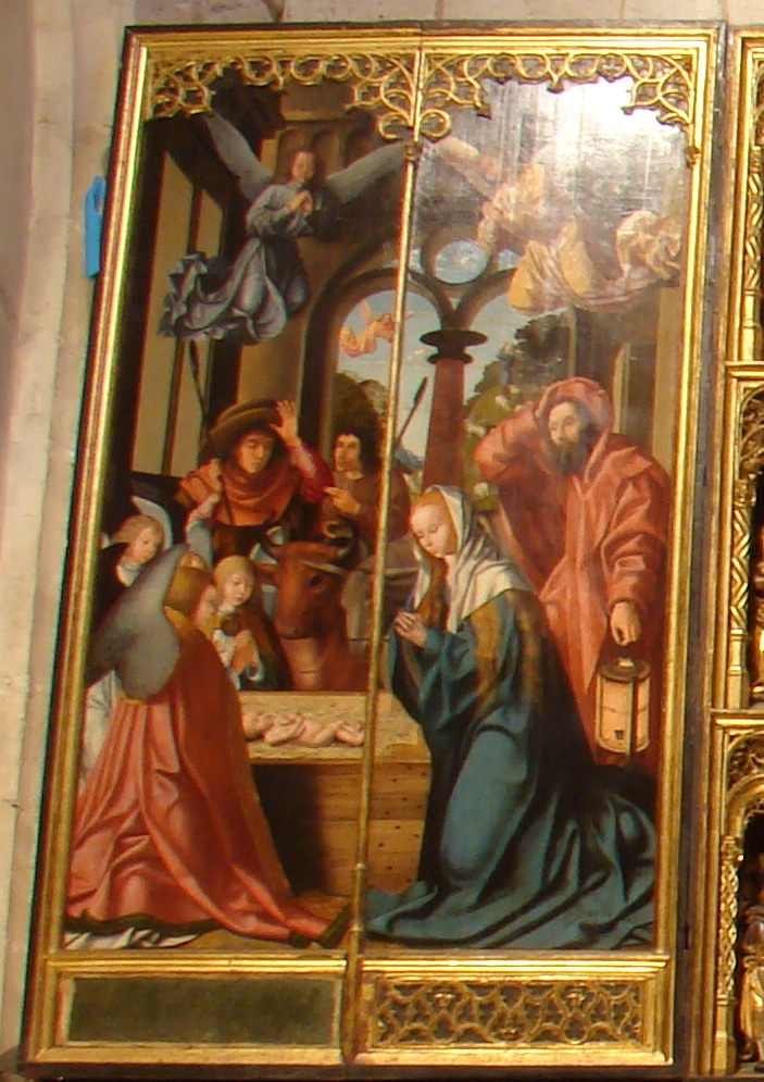 Particolare della scena della Adorazione