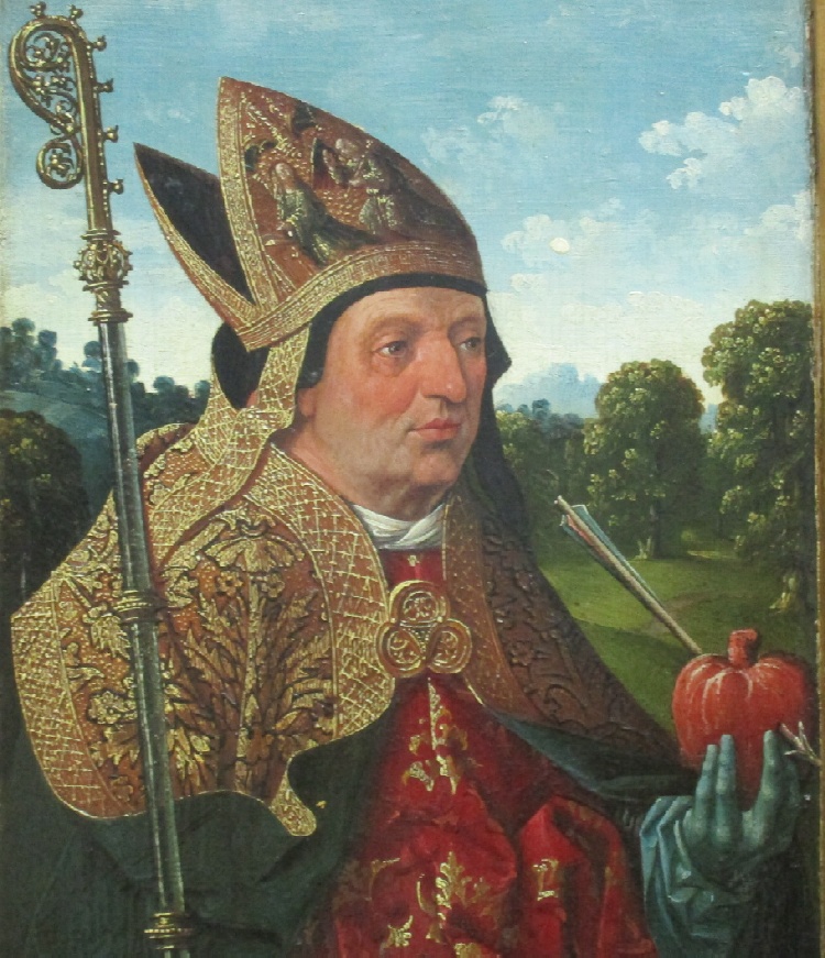 Sant'Agostino cardioforo, particolare del trittico Teylingen