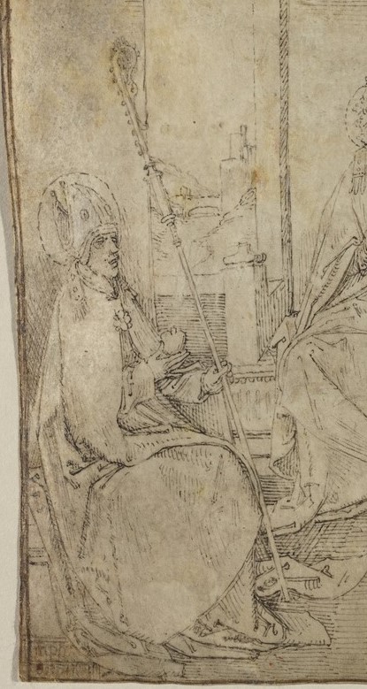 Particolare di sant'Agostino