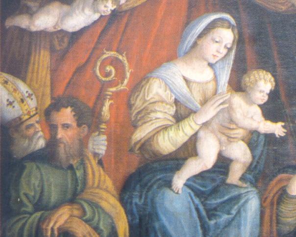 Madonna in trono con Agostino e santi