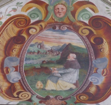 Agostino vescovo in meditazione