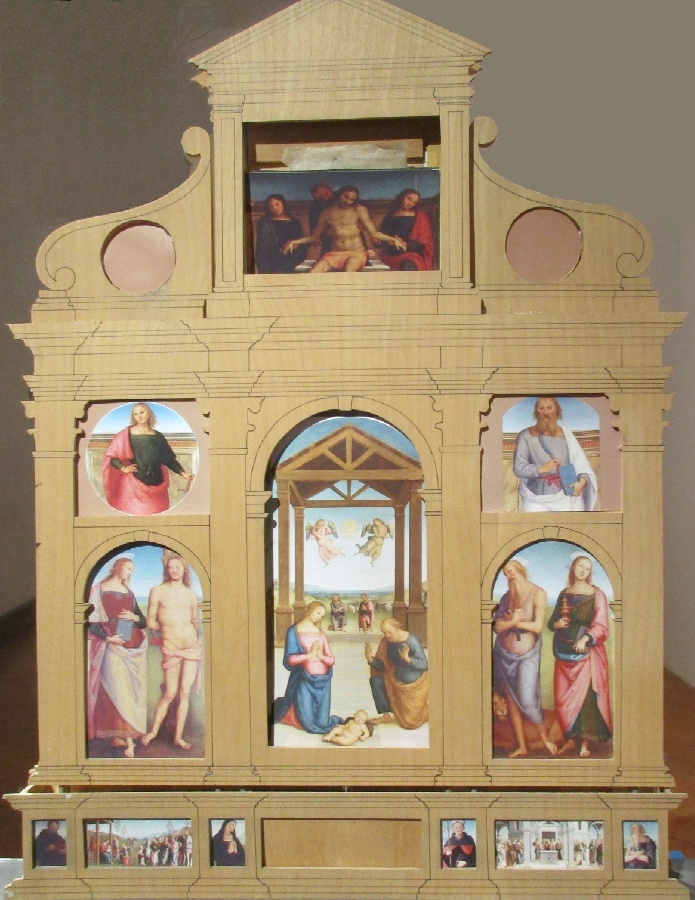 Il fronte verso il coro dei monaci agostiniani della monumentale pala di sant'Agostino