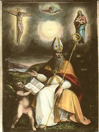 Agostino fra il sangue di Cristo e il latte della Vergine di Ercole Procaccini