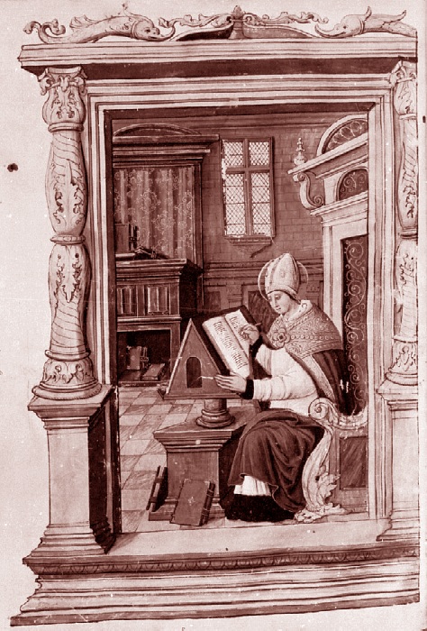 Sant'Agostino alla sua scrivania